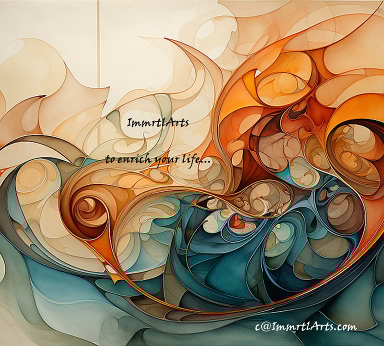 ImmrtlArts : #21 The Creation  abstract painting