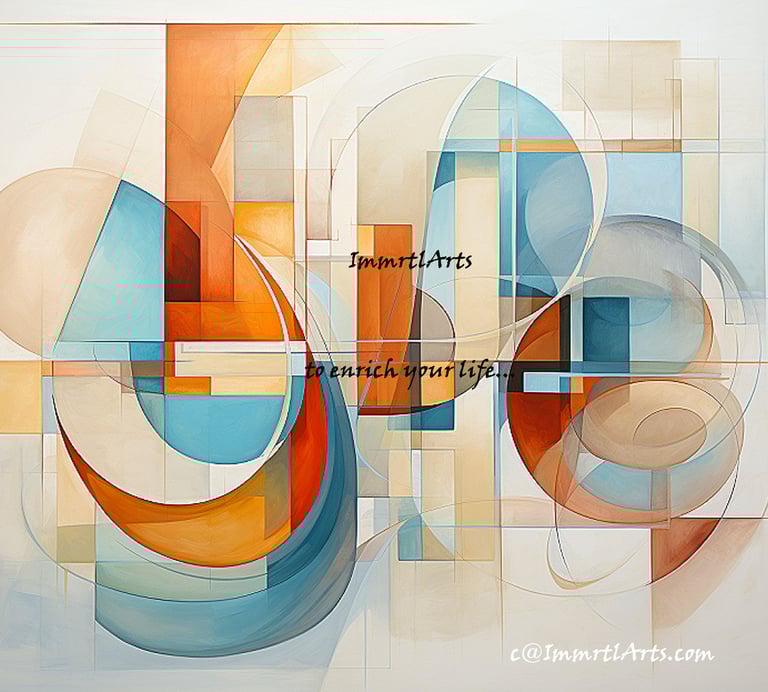 ImmrtlArts: Curves#2 Abstract painting