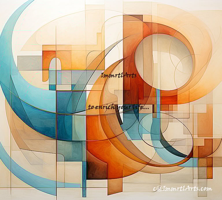 ImmrtlArts : curves#4 an abstract painting