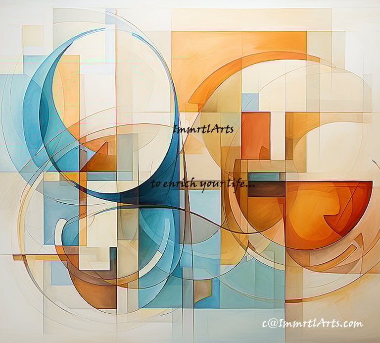 ImmrtlArts : curves#5 an abstract painting