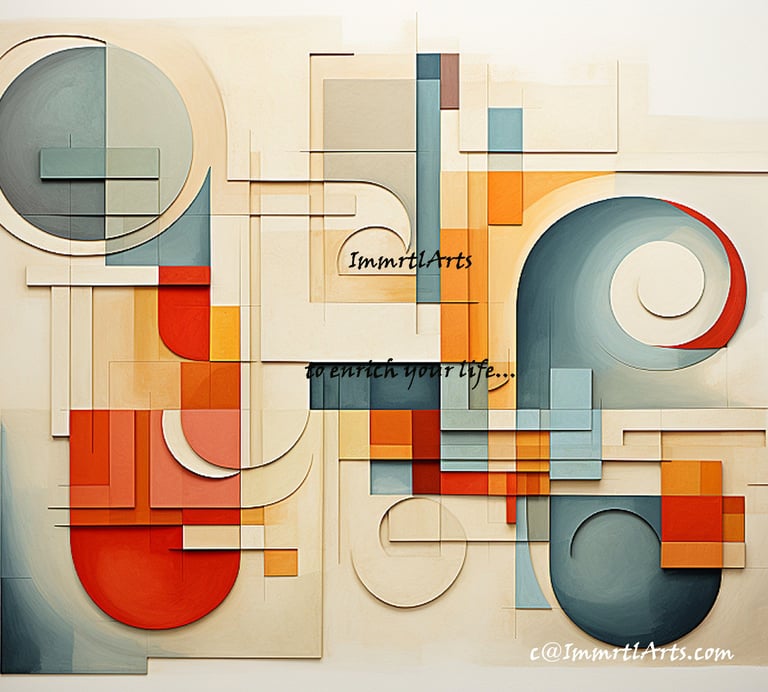 ImmrtlArts : curves#6 an abstract painting