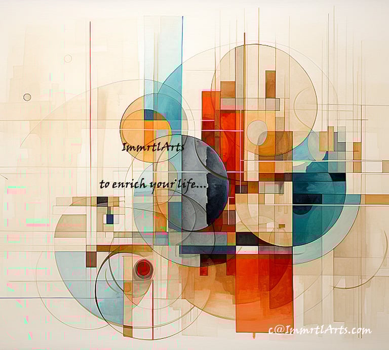 ImmrtlArts : #7 Serene Relations abstract painting