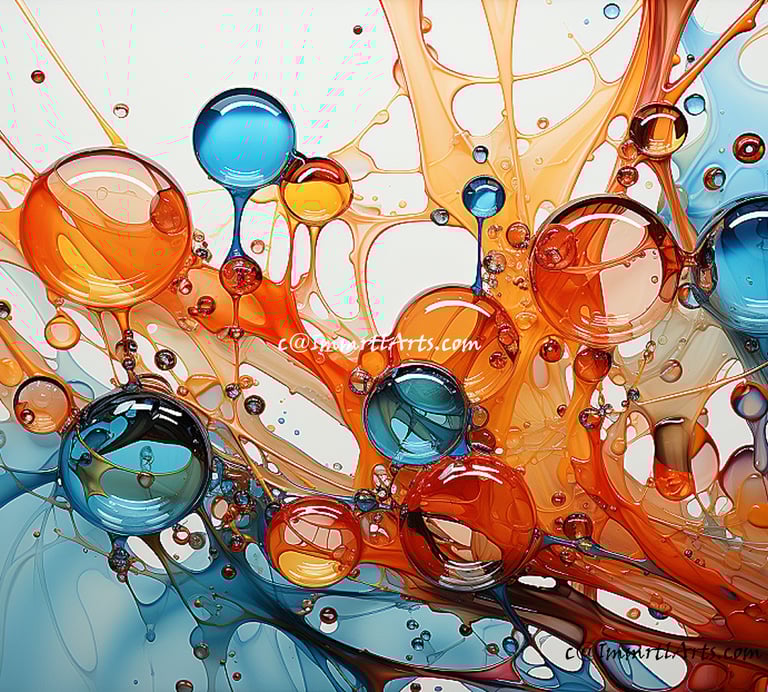 ImmrtlArts : Ethereal Oils a Dewy Dance abstract painting