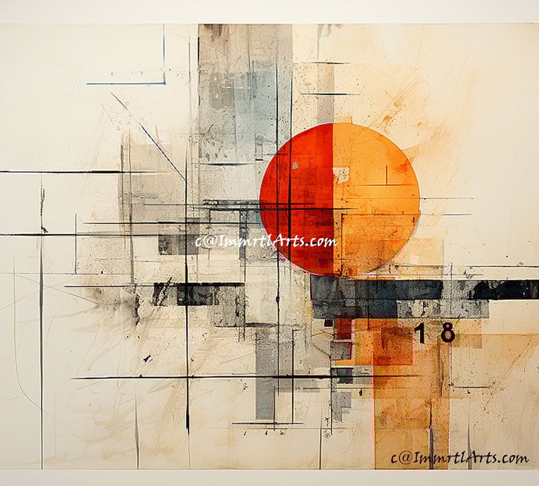 ImmrtlArts : Harmony in Hues abstract painting