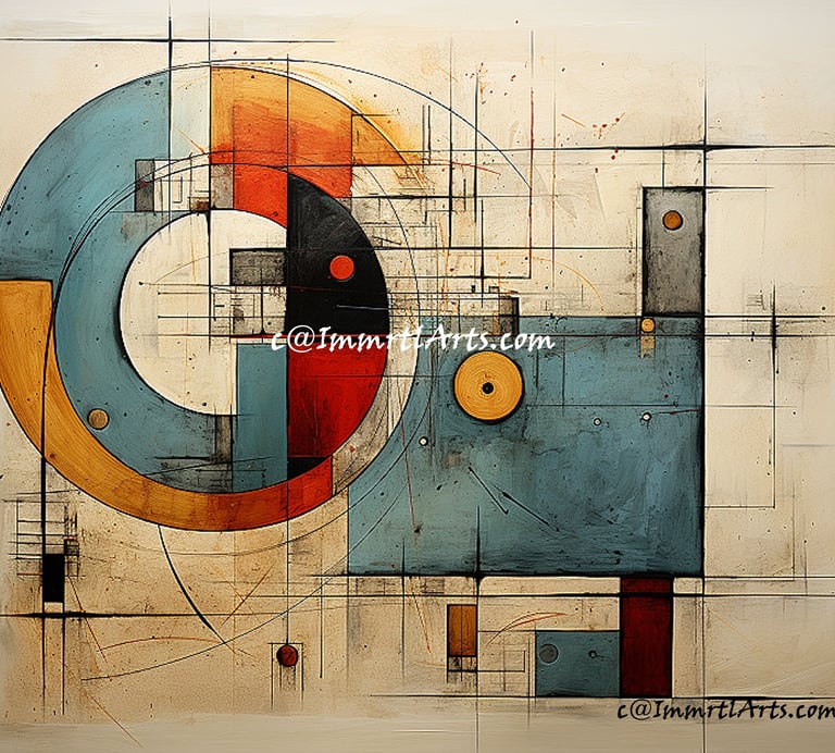 ImmrtlArts : Spectrum Fusion abstract painting