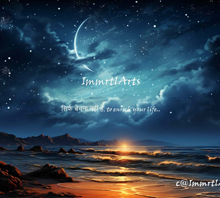 A realistic painting -Starry Shadows