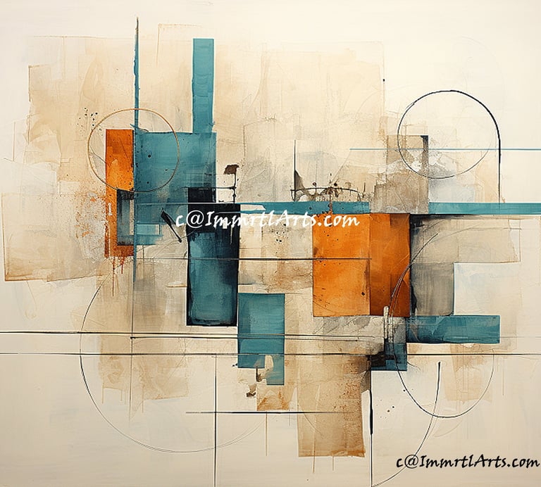 ImmrtlArts : Symphony of Shapes abstract painting