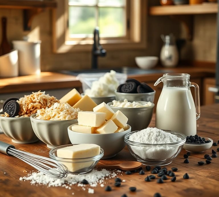 Ingredients Needed for Samoa Cheesecake