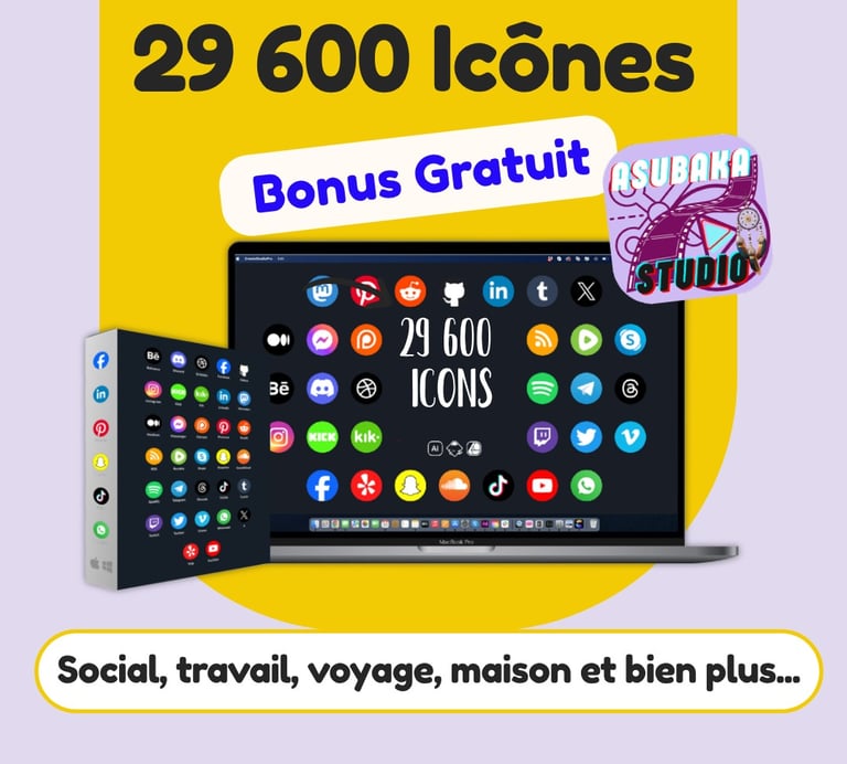 29600 icônes graphiques 2D