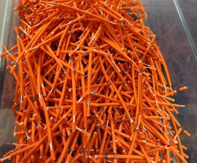 Bulk cut and stripped wires