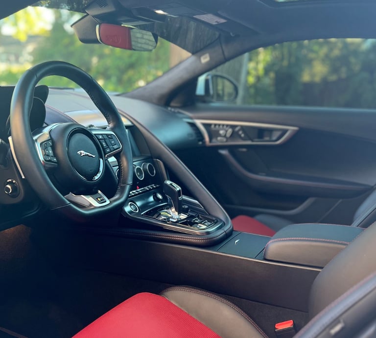 Premium interior detail with no dust on a sports car - looks new