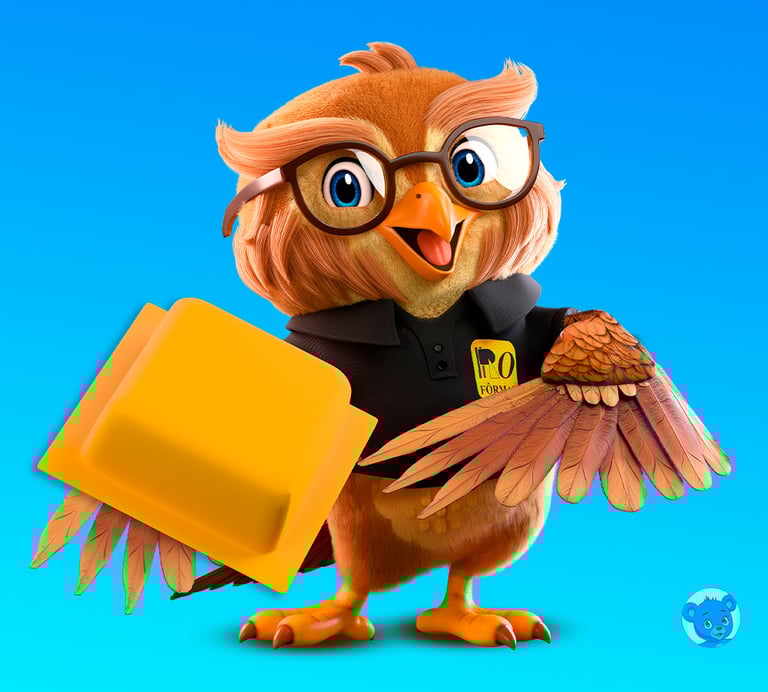 mascote 3D personagem 3D