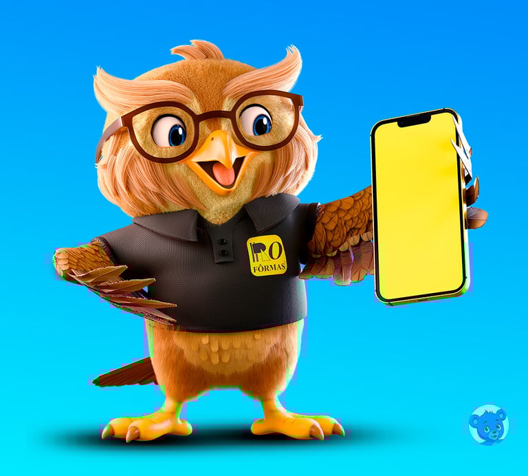 mascote 3D personagem 3D