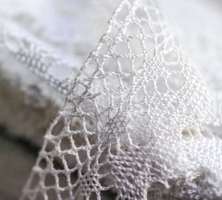 Rongzhiyue: White lace close-up