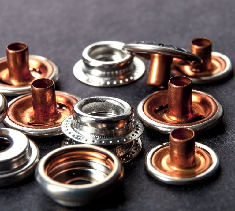 Rongzhiyue: Metal snap fasteners or metal buttons for garments