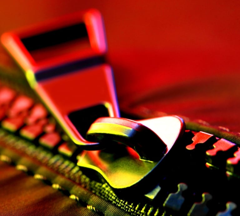 Rongzhiyue: Zipper pull close-up