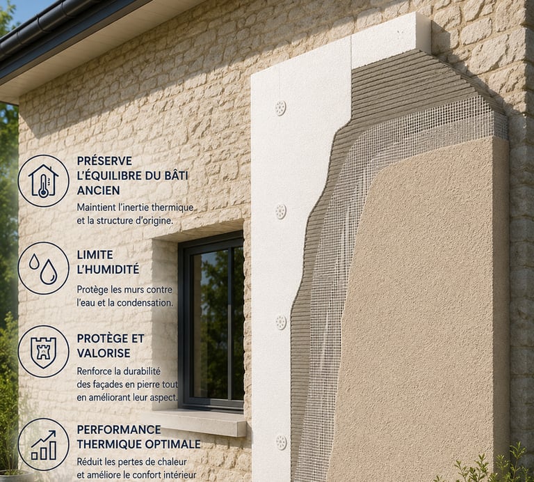 Quel isolant respirant choisir pour un mur en pierre ?