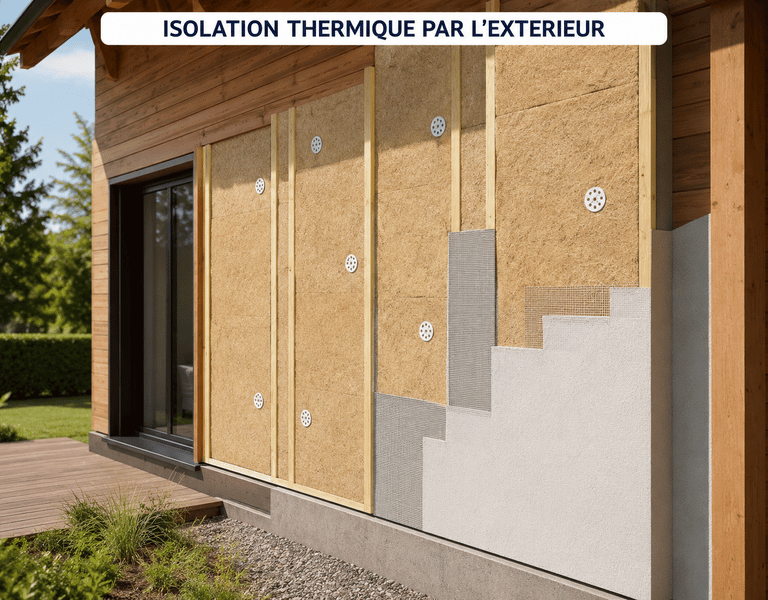 ITE en fibre de bois : une solution naturelle