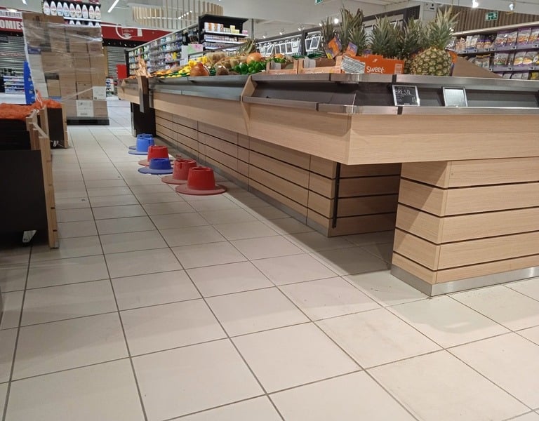 Habillage intérieur de magasin Intermarché