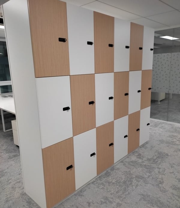 Installation de casiers et armoires de bureau