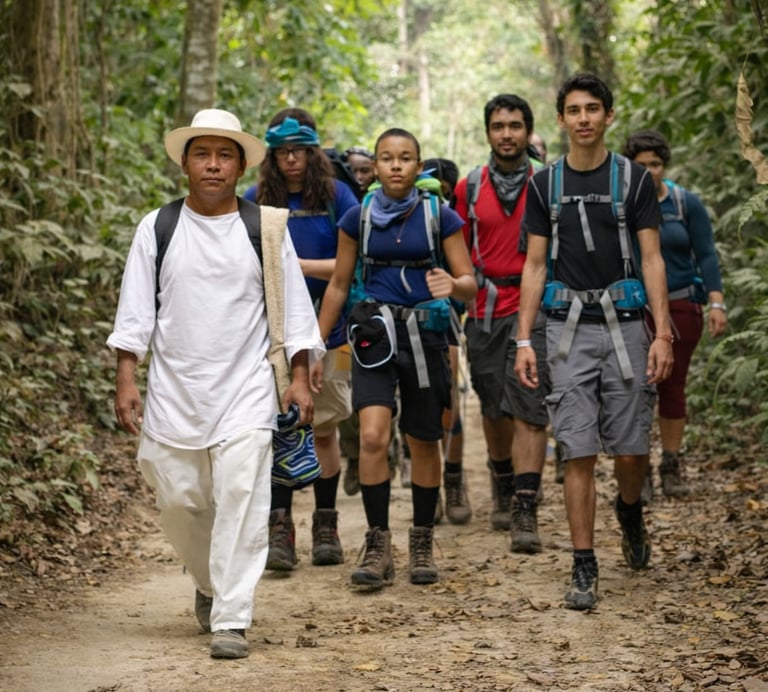 Guia indigena guiando por 4 dias a la ciudad perdida