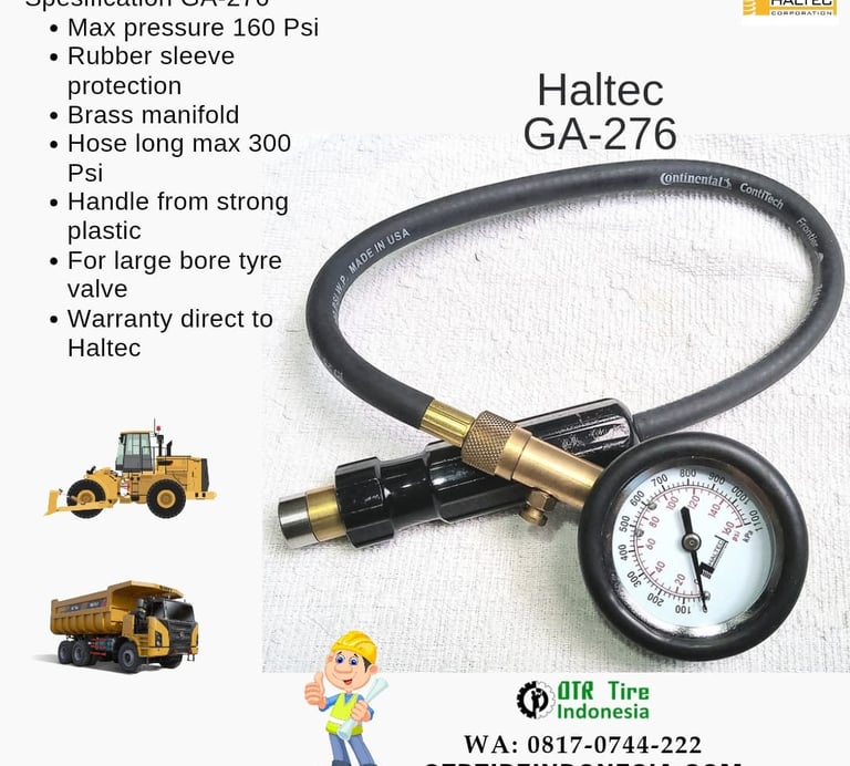 Haltec GA-276 Tyre Pressure Gauge Loader