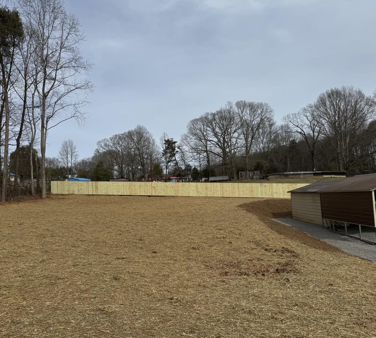 Professional final grading and land leveling project in Hickory NC for stable, long-lasting yard sur