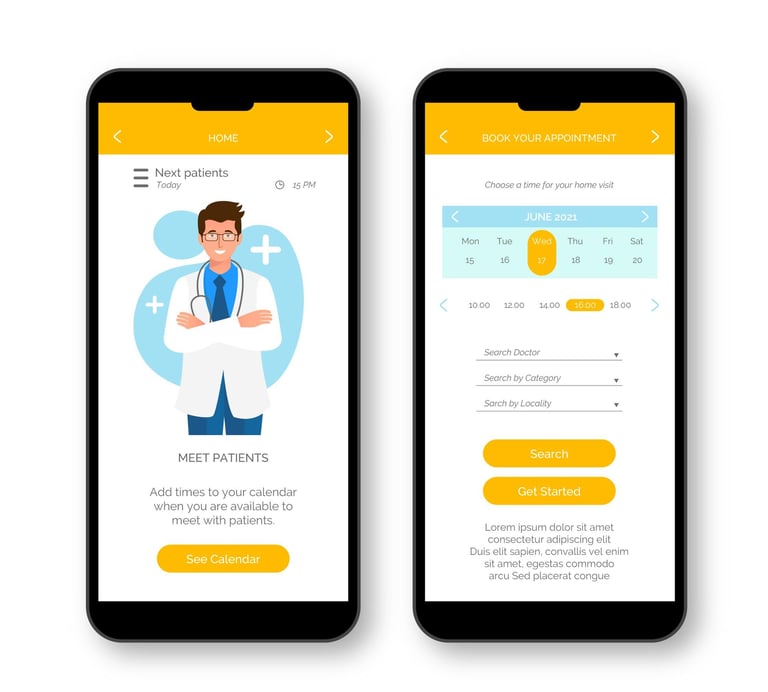 teleconsultation appointment PHR app for clinics and hospitals