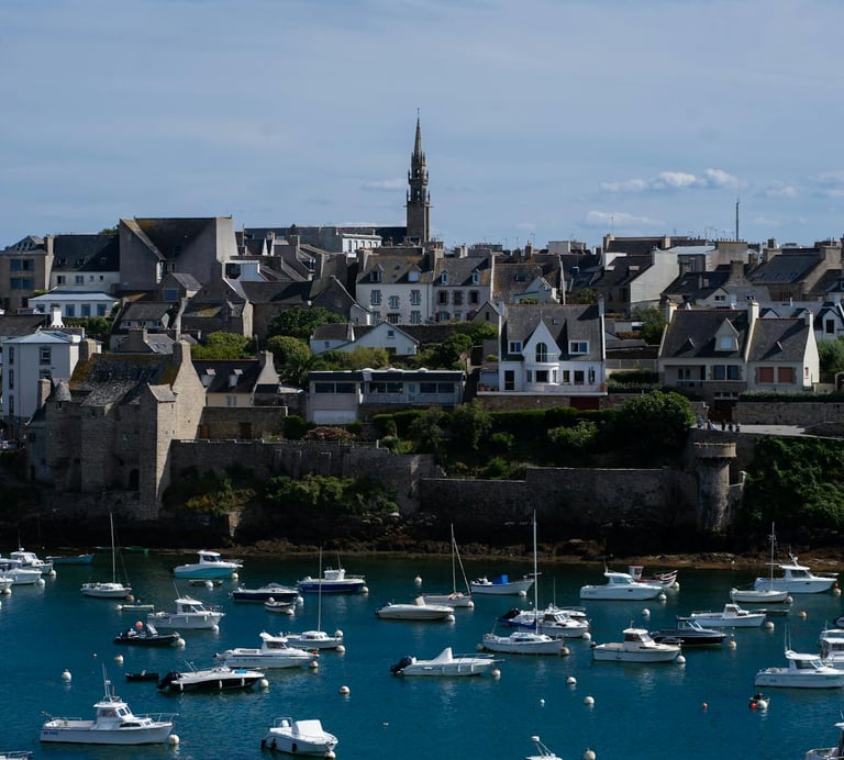 Ville de Concarneau en bretagne