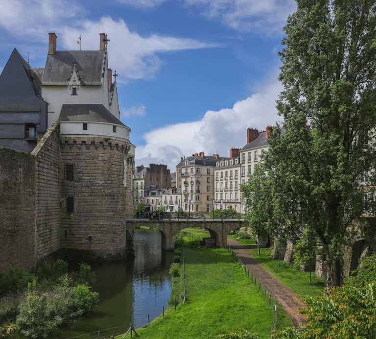 Chateau du duc de bretagne ville de nantes en loire-atlantique