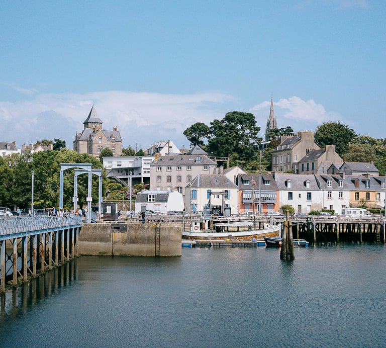 Ville de quimper en bretagne