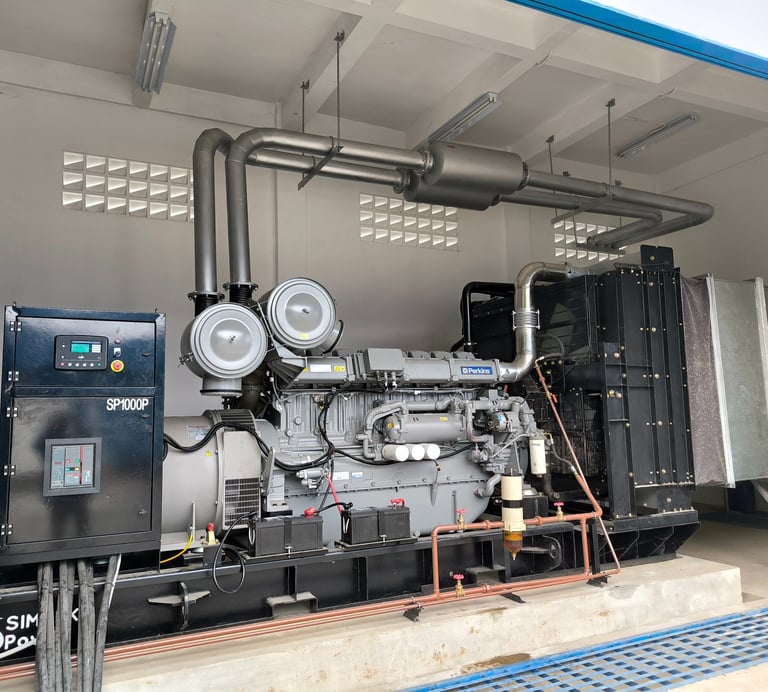 1000 kVA generator installation project