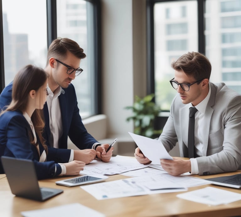 An inspector examining a well-maintained home, showcasing attention to detail in management.
