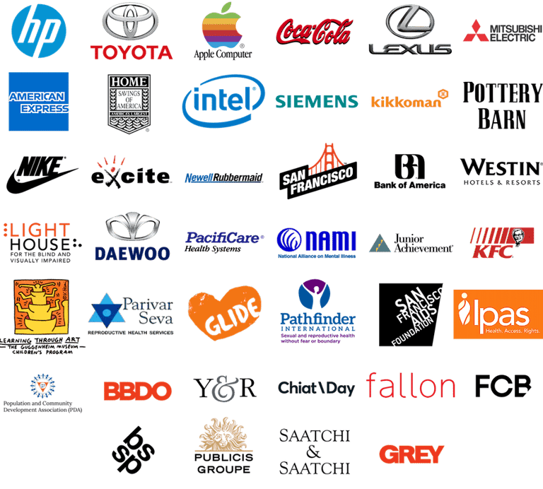 Strategy Works has worked with major companies and causes around the world.