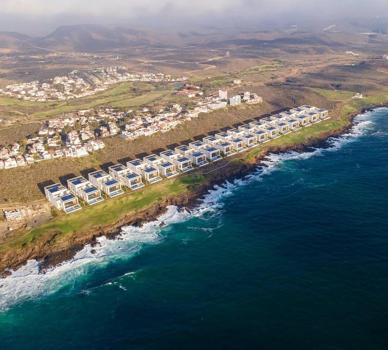 Las Californias Residential Mission, Bajamar_Drone View Render