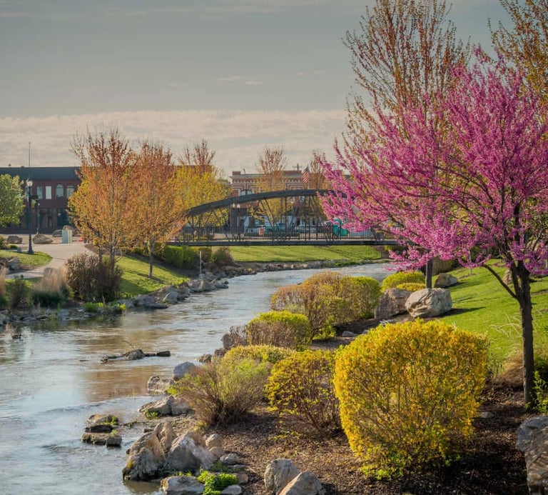 Indian Creek through downtown Caldwell, ID