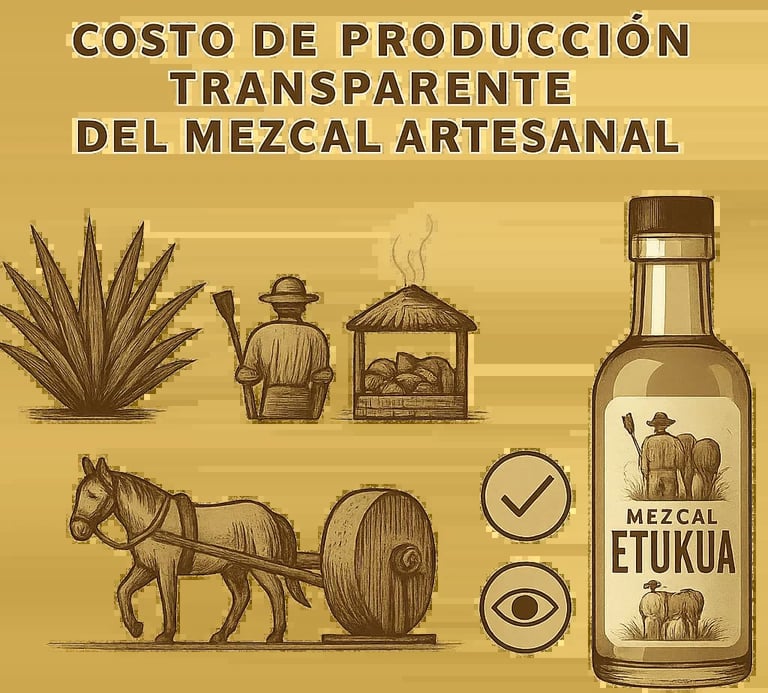 Campo de agaves silvestres creciendo de forma natural en Michoacan, México.