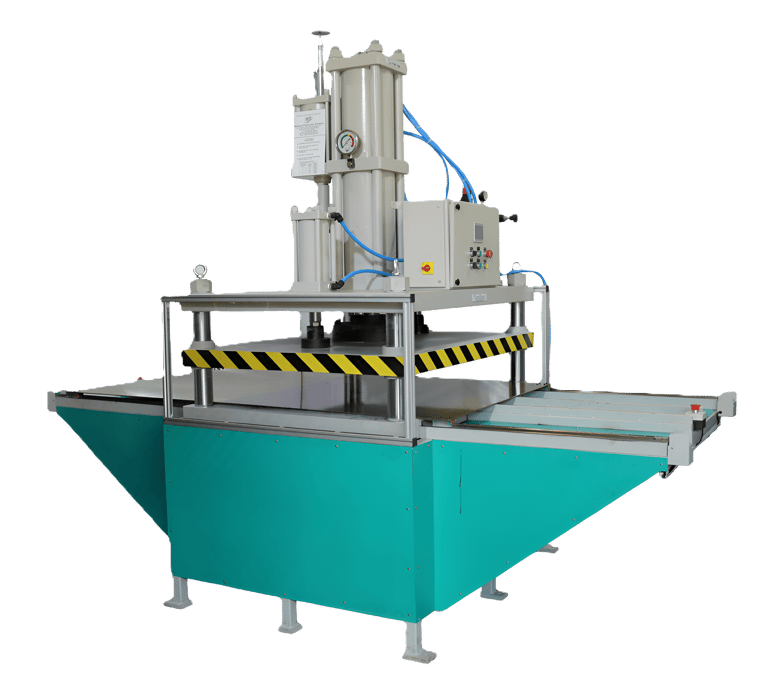Custom made blister cutting press machine as per clients requirements manufractured by national pnuematic systems in vasai.
