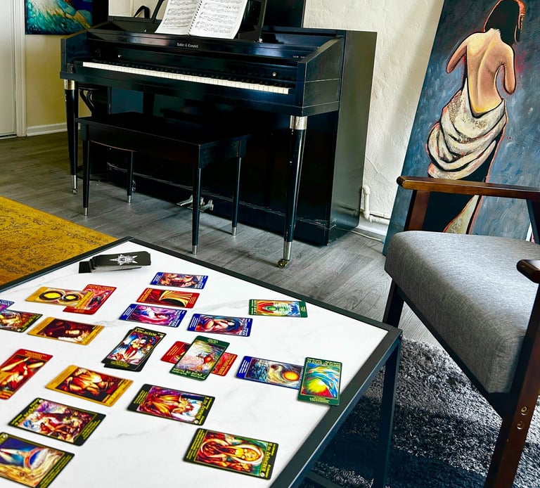 Tarot Readings Los Angeles and online from I Am One Tarot Deck 22 Master Cards 7 56 Color Cards