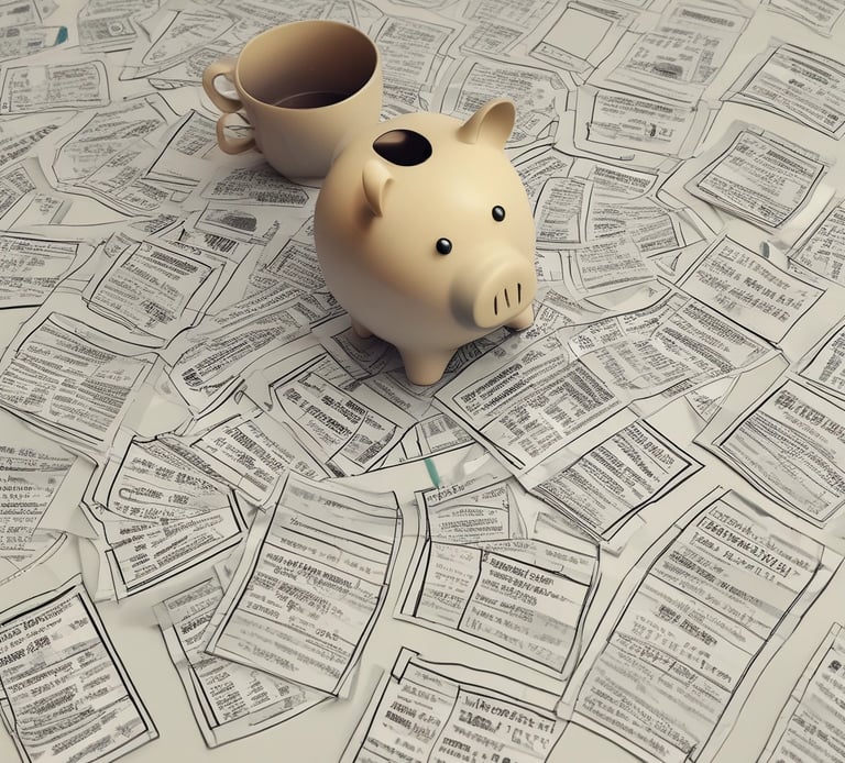 A modern, multi-story glass office building with a sleek, reflective facade. The structure features vertical white lines on one of its faces and has a large logo displayed at a high level. The sky in the background is clear and blue.