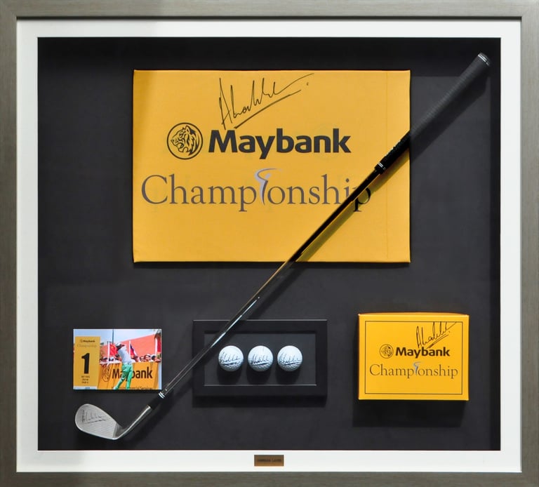 Dynamic frame to honor your dedication and create a lasting connection between your love for golf and your living space.