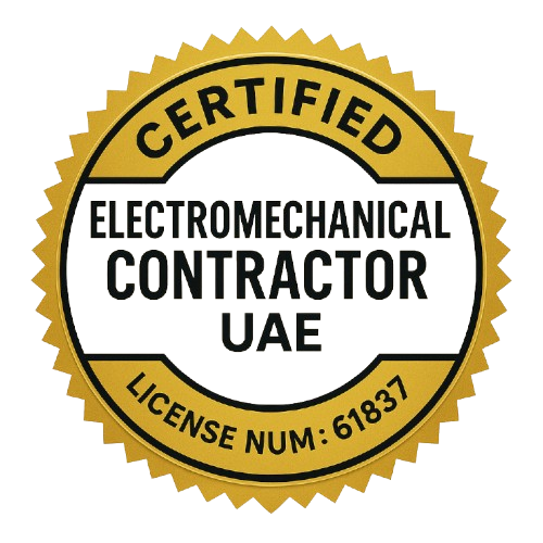 Certified Electromechanical Contractor UAE badge