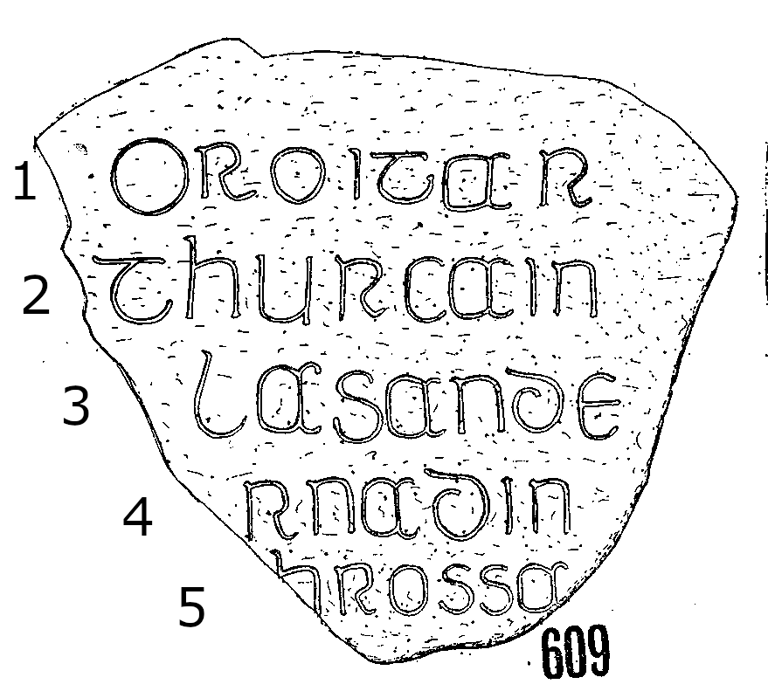 Clonmacnois Runestone 609  - Barony of Garrycastle, County of Offally, Ireland