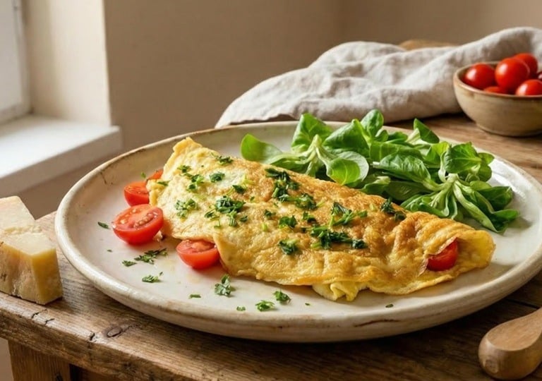 Ricetta omelette salata - Sana e Ricca di Proteine