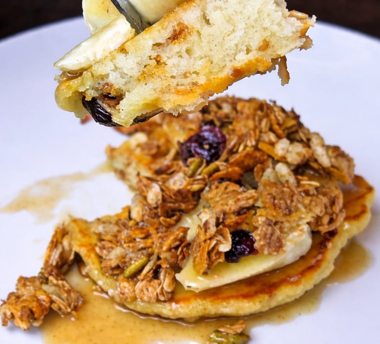 My Favorite Granola Pancakes