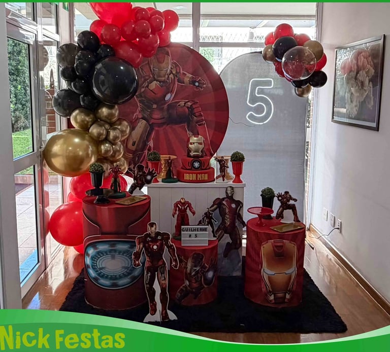 Aluguel de decoração Infantil Homem de ferro Iron Man Freguesia do Ó Zona Norte Zona Oeste