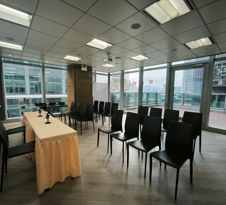 AGM EGM meeting venue to book with conference equipment in Central Hong Kong