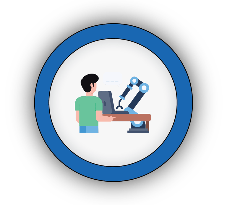 Icon of a workbench with tools for our complete school STEM lab and makerspace setup service.