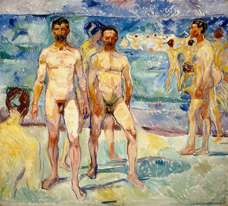 Edvard Munch, Bathing Men (1907–1908