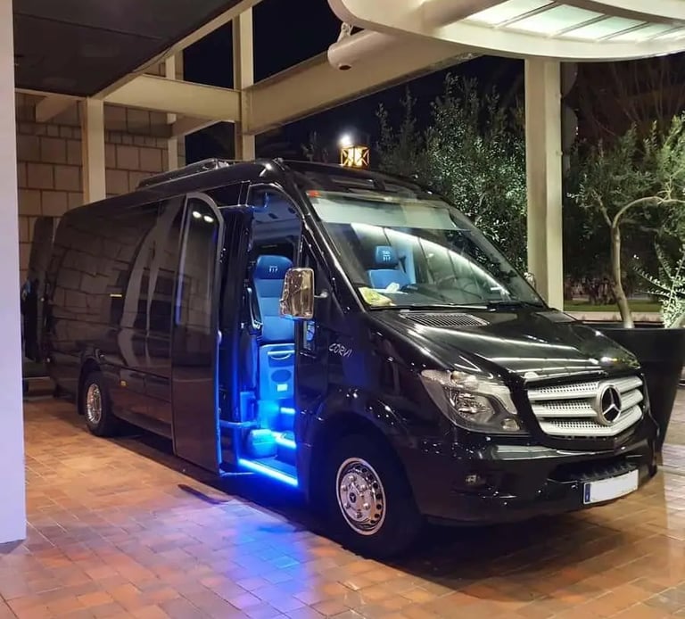 Mercedes Sprinter executive luxury van for group chauffeur transportation